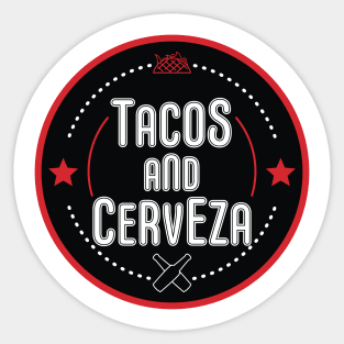 Tacos and Cerveza Sticker